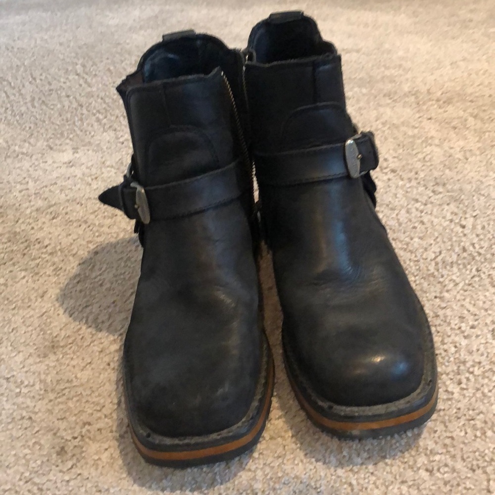 Harley Davidson black booties